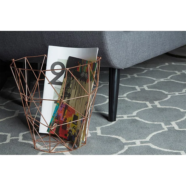 Victorian Plumbing Vertex Copper Plated Storage Basket 1 Victorian Plumbing Vertex Copper Plated Storage Basket