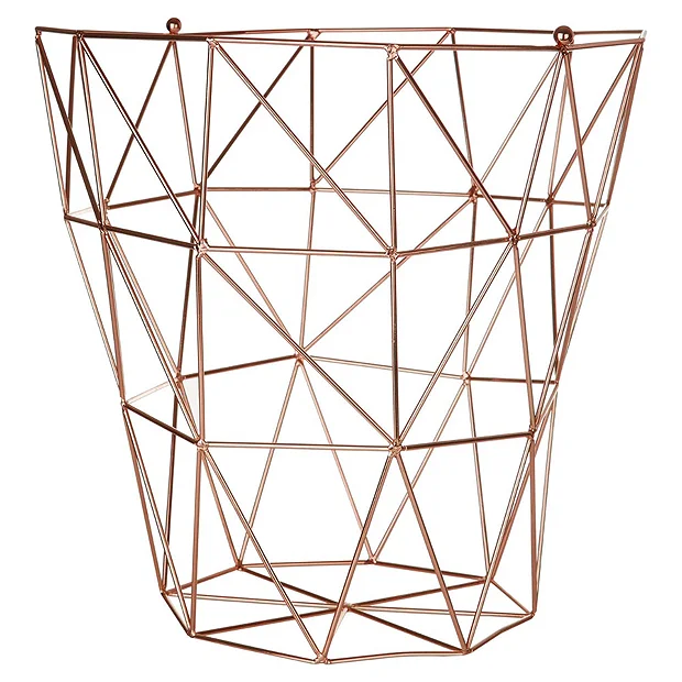 Victorian Plumbing Vertex Copper Plated Storage Basket 2 Victorian Plumbing Vertex Copper Plated Storage Basket - Image 2
