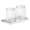 Keuco Edition 11 Double Tumbler & Holder - Chrome