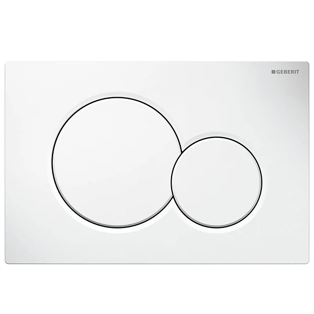 Geberit Sigma01 White Dual Flush Plate For UP320 Cistern 2 Geberit Sigma01 White Dual Flush Plate For UP320 Cistern - Image 2