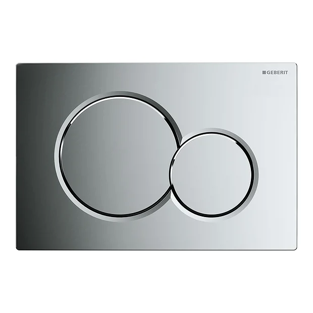 Geberit Sigma01 Gloss Chrome Dual Flush Plate For UP320 Cistern 2 Geberit Sigma01 Gloss Chrome Dual Flush Plate For UP320 Cistern - Image 2