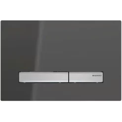 Geberit Sigma 50 Smoked Reflective Glass Flush Plate For UP320 Cistern