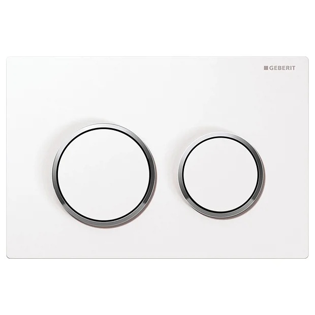 Geberit Sigma 20 White Flush Plate For UP320/UP720 Cistern 2 Geberit Sigma 20 White Flush Plate For UP320/UP720 Cistern - Image 2