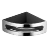 Keuco Elegance Corner Shower Basket - Chrome/Anthracite