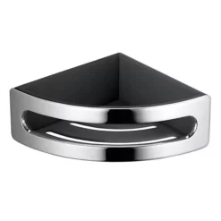 Keuco Elegance Corner Shower Basket - Chrome/Anthracite