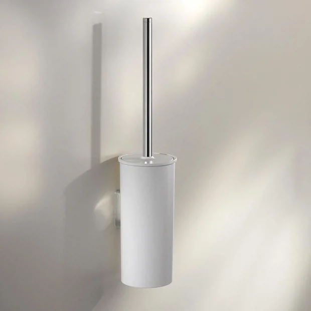 Keuco Moll Wall Mounted Toilet Brush & Holder - White 2 Keuco Moll Wall Mounted Toilet Brush & Holder - White - Image 2