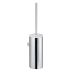 Keuco Moll Wall Mounted Toilet Brush & Holder - Chrome/White