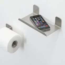 Tiger Bathroom Accessori Tiger Colar 180mm Shelf - Brushed Stainless Steel