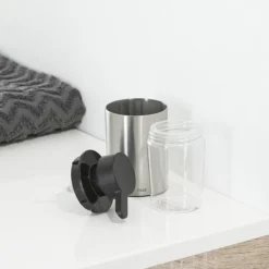 Tiger Bathroom Accessori Tiger Colar Freestanding Soap Dispenser - Brushed Stainless Steel -smedbo shop 1313530946 d3