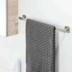 Tiger Bathroom Accessori Tiger Colar 600mm Towel Rail - Brushed Stainless Steel
