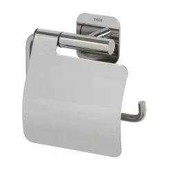 Tiger Bathroom Accessori Tiger Colar Toilet Paper Holder With Cover - Polished Stainless Steel -smedbo shop 1314130346 d1