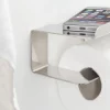 Tiger Bathroom Accessori Tiger Colar Toilet Roll Holder With Shelf - Polished Stainless Steel