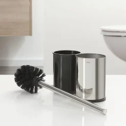 Tiger Bathroom Accessori Tiger Colar Freestanding Toilet Brush & Holder - Polished Stainless Steel -smedbo shop 1314930346 d2