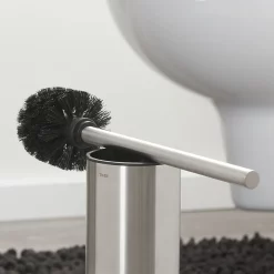 Tiger Bathroom Accessori Tiger Colar Freestanding Toilet Brush & Holder - Brushed Stainless Steel -smedbo shop 1314930946 d1