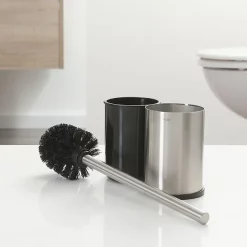Tiger Bathroom Accessori Tiger Colar Freestanding Toilet Brush & Holder - Brushed Stainless Steel -smedbo shop 1314930946 d2