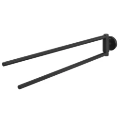 Tiger Bathroom Accessori Tiger Urban Double Swivel Towel Rail - Black -smedbo shop 1316330746 d1