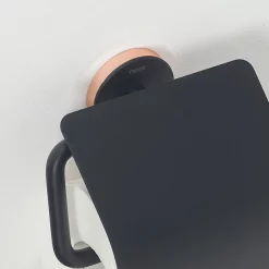 Tiger Bathroom Accessori Tiger Urban Toilet Roll Holder With Cover - Black -smedbo shop 1316630746 d4