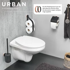 Tiger Bathroom Accessori Tiger Urban Toilet Brush & Holder - Black 8 Tiger Bathroom Accessori Tiger Urban Toilet Brush & Holder - Black -smedbo shop 1317330746 d1