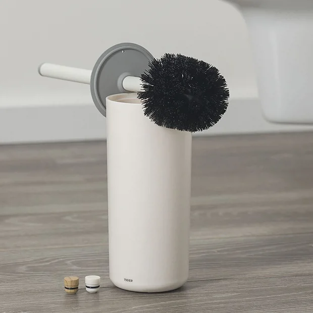 Tiger Bathroom Accessori Tiger Urban Freestanding Toilet Brush & Holder - White 5 Tiger Bathroom Accessori Tiger Urban Freestanding Toilet Brush & Holder - White - Image 5