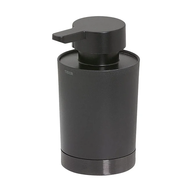 Tiger Bathroom Accessori Tiger Tune Freestanding Soap Dispenser - Brushed Black Metal/Black 2 Tiger Bathroom Accessori Tiger Tune Freestanding Soap Dispenser - Brushed Black Metal/Black - Image 2