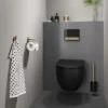 Tiger Bathroom Accessori Tiger Tune Towel Hook - Brushed Brass/Black