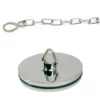 Victorian Plumbing 1 3/4" Chrome Plated Brass Bath Plug With 18" Chain