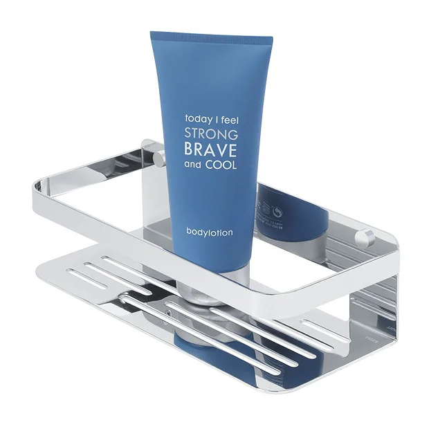 Tiger Bathroom Accessori Tiger Caddy Small Shower Basket - Chrome 2 Tiger Bathroom Accessori Tiger Caddy Small Shower Basket - Chrome - Image 2