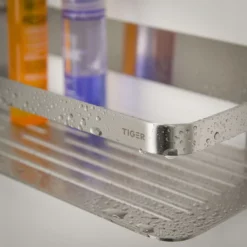 Tiger Bathroom Accessori Tiger Caddy Large Shower Basket - Brushed Stainless Steel -smedbo shop 1400230946 d3