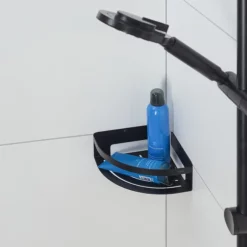 Tiger Bathroom Accessori Tiger Caddy Small Corner Shower Basket - Black