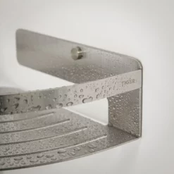 Tiger Bathroom Accessori Tiger Caddy Large Corner Shower Basket - Brushed Stainless Steel