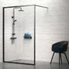 Tiger Bathroom Accessori Tiger Caddy Shower Basket/Towel Rail - Black