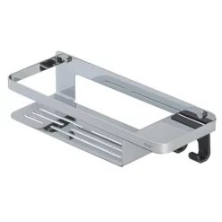 Tiger Bathroom Accessori Tiger Caddy Shower Basket With Hook - Chrome -smedbo shop 1401030346 d2