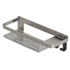 Tiger Bathroom Accessori Tiger Caddy Shower Basket With Hook - Brushed Stainless Steel -smedbo shop 1401030946 d2