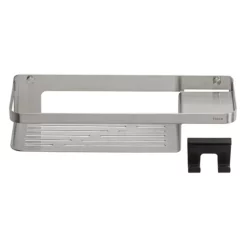 Tiger Bathroom Accessori Tiger Caddy Shower Basket With Hook - Brushed Stainless Steel -smedbo shop 1401030946 d3