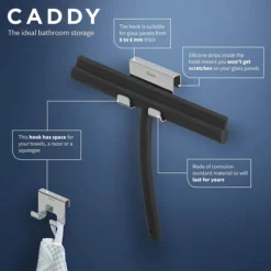 Tiger Bathroom Accessori Tiger Caddy Shower Hook - Chrome -smedbo shop 1401230346 d1