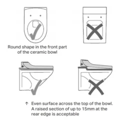 Geberit AquaClean Alpine White Tuma Shower Soft Close Toilet Seat