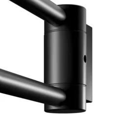 Keuco Plan Double Swivel Towel Rail - Black -smedbo shop 14918370000 d2