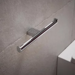 Keuco Plan Double Spare Toilet Roll Holder - Chrome -smedbo shop 14963010003 d1