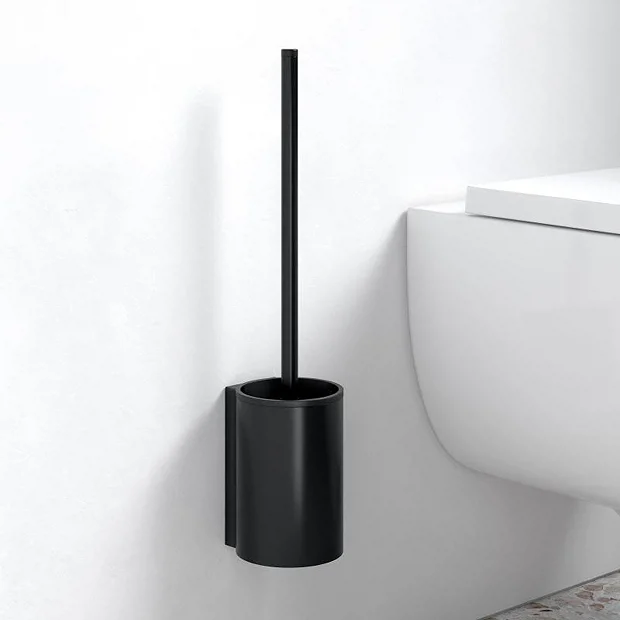 Keuco Plan Wall Mounted Toilet Brush & Holder - Black 2 Keuco Plan Wall Mounted Toilet Brush & Holder - Black - Image 2