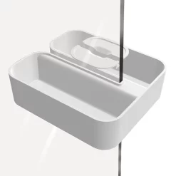 Tiger Bathroom Accessori Tiger 2-Store Clip-on Shower Basket - White -smedbo shop 1500310146 d2