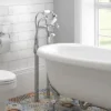 Victorian Plumbing Chrome Plated Standpipes For Freestanding Bath Taps