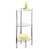Wenko Yago Household And Bath 3 Tier Corner Shelf - Chrome