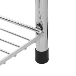 Victorian Plumbing Chrome 3 Tier Bathroom Stand Small/Narrow - Freestanding