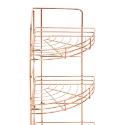 Victorian Plumbing 5 Tier Copper Finish Corner Storage Rack