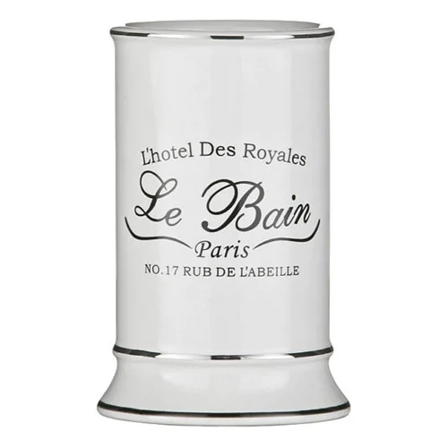 Victorian Plumbing 'Le Bain' White Ceramic Tumbler 1 Victorian Plumbing 'Le Bain' White Ceramic Tumbler