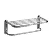 Victorian Plumbing Chrome Wall Mounted Towel Shelf