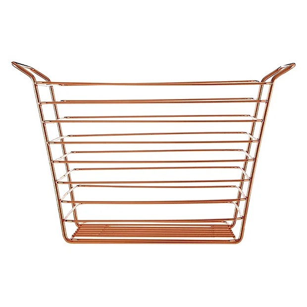 Victorian Plumbing Shine Copper Plated Wire Basket 3 Victorian Plumbing Shine Copper Plated Wire Basket - Image 3
