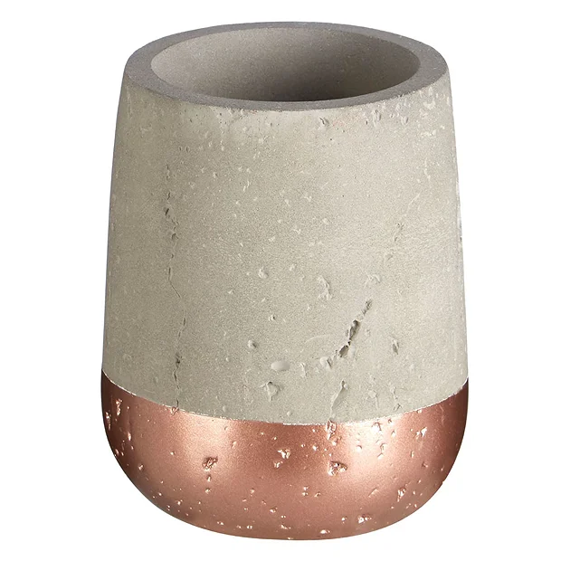 Victorian Plumbing Neptune 250ml Tumbler - Concrete & Copper 2 Victorian Plumbing Neptune 250ml Tumbler - Concrete & Copper - Image 2
