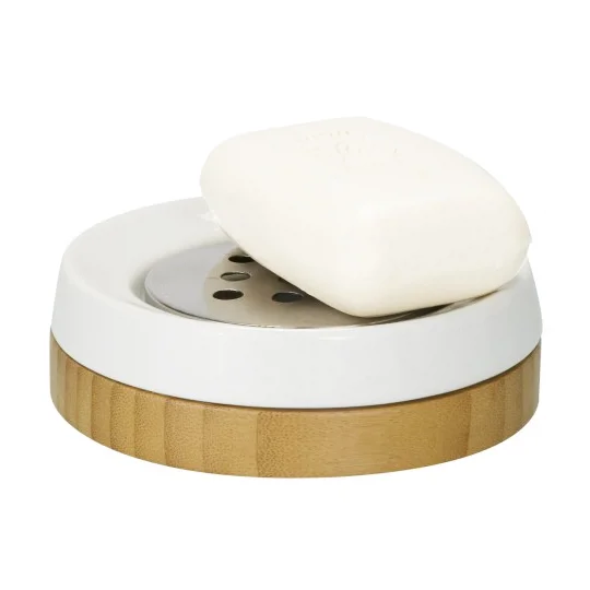 Wenko Bamboo Ceramic Soap Dish 1 Wenko Bamboo Ceramic Soap Dish