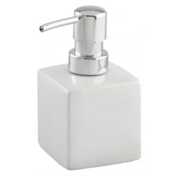 Wenko Square Ceramic Soap Dispenser - White